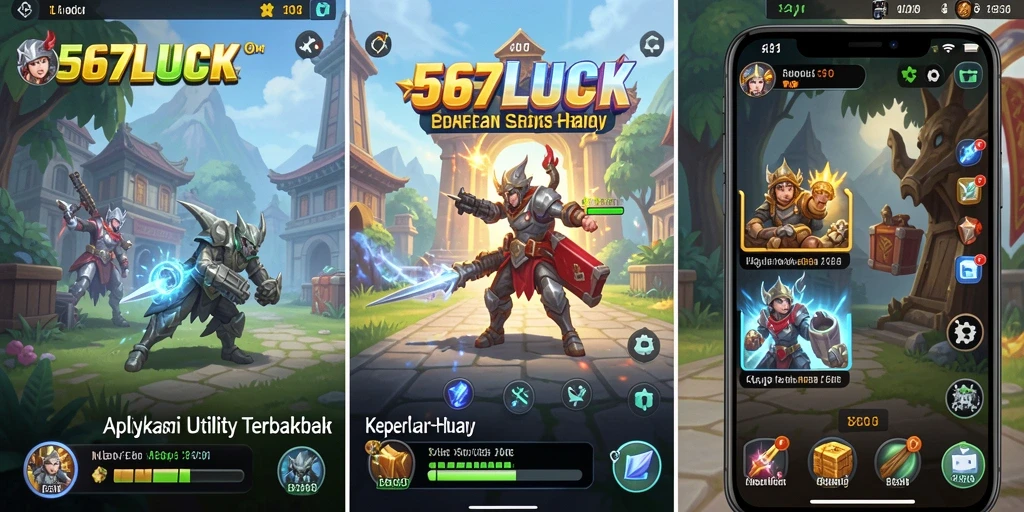 Tampilan antarmuka utama 567LUCK yang intuitif dan rapi.