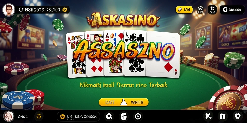 Tampilan gameplay menarik di ASKASINO dengan berbagai mode domino.