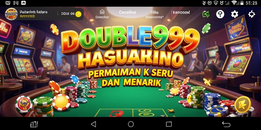 Screenshot menunjukkan gameplay kasino yang mendebarkan di DOUBLE999.