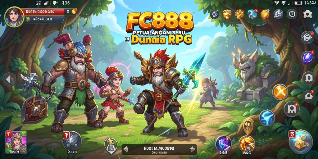 Tampilan gameplay RPG yang menakjubkan dari FC888.
