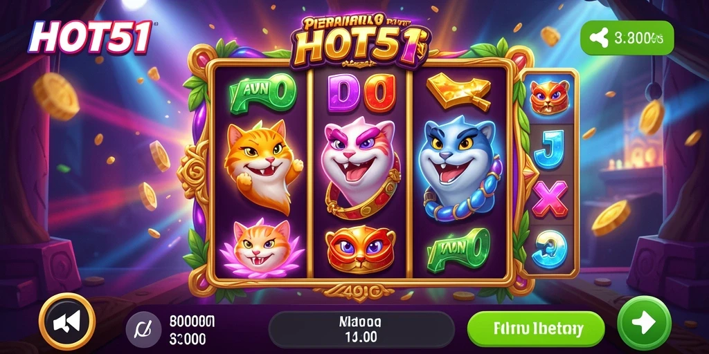 Tampilan menarik dari permainan slot HOT51 yang menyenangkan.