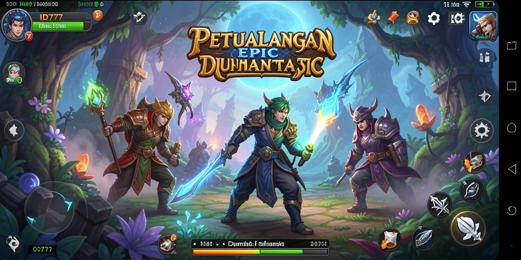 Tampilan gameplay menarik dalam <strong>ID777</strong> yang menghadirkan petualangan RPG.