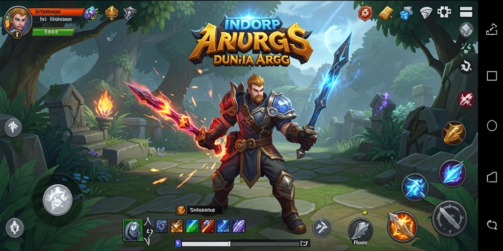 Tampilan gameplay dinamis dari INDORP yang penuh aksi dan strategi.