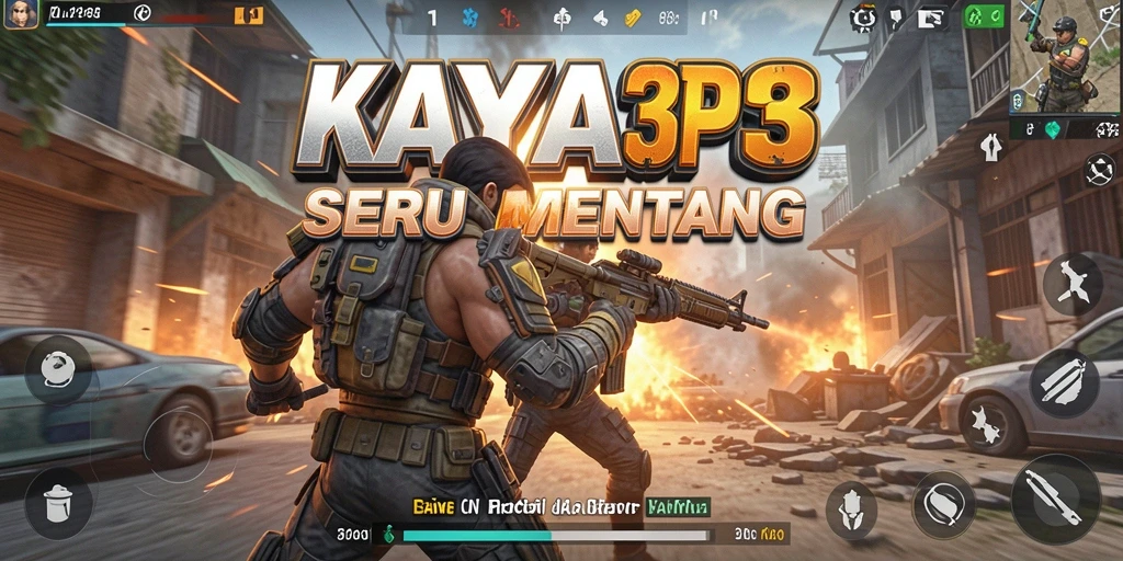 Screenshot KAYA33 menampilkan aksi menegangkan dalam permainan TPS.