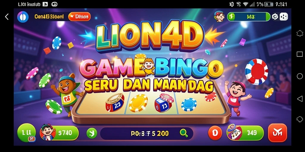 Screenshot gameplay LION4D yang menggambarkan suasana Bingo yang mendebarkan.