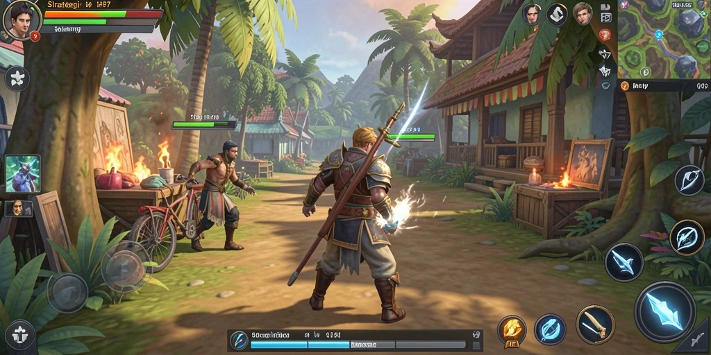 Screenshot utama PP7 menampilkan aksi seru dalam gameplay strategi.