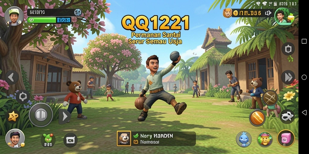 Tangkapan layar dari gameplay seru QQ1221 yang penuh warna.