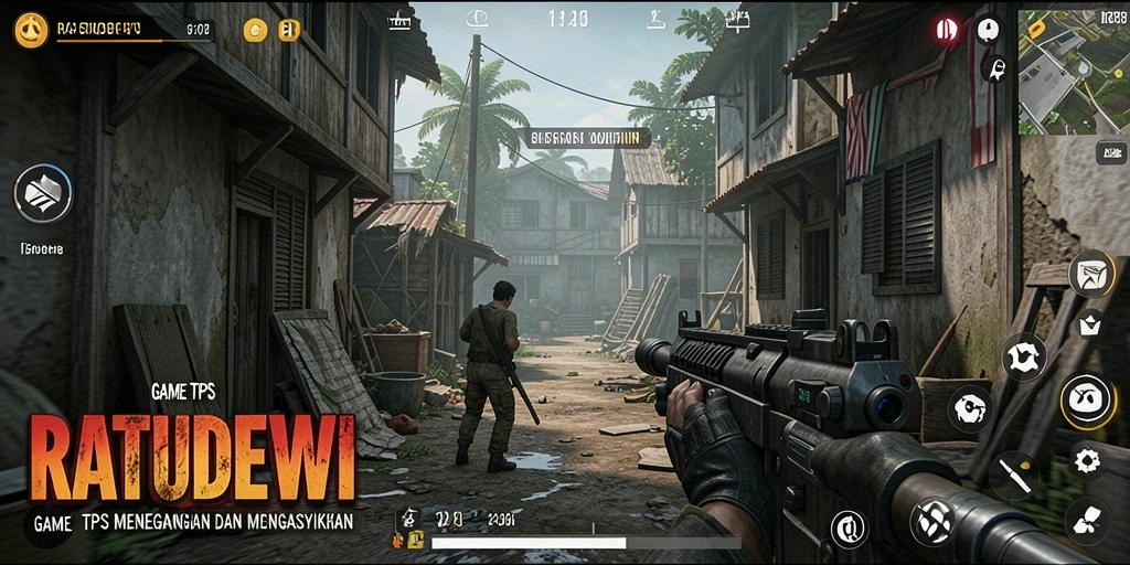 Tampilan gameplay seru dari RATUDEWI dengan aksi TPS yang mendebarkan.