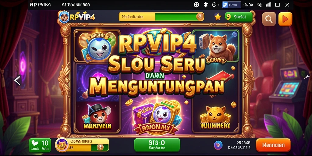 Tampilan gameplay menarik dari permainan Slot RPVIP4.