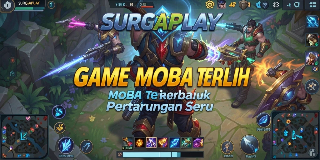 Tampilan gameplay seru dalam SURGAPLAY dengan aksi bertempur intens.
