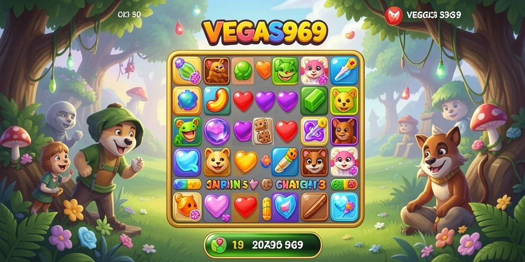Tampilan gameplay <strong>VEGAS969</strong> yang seru dan penuh warna.